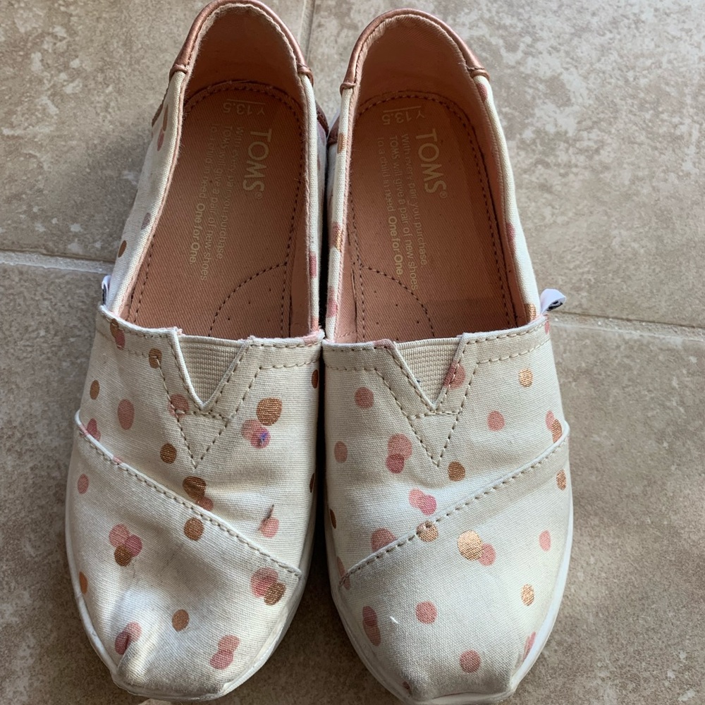 Toms girls size 13.5